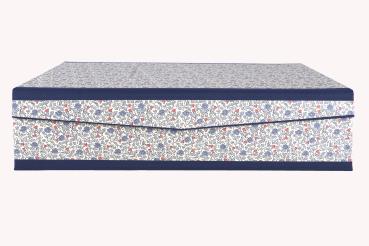Preview: Ordnungsbox blau "Sissi", stabile Schachtel